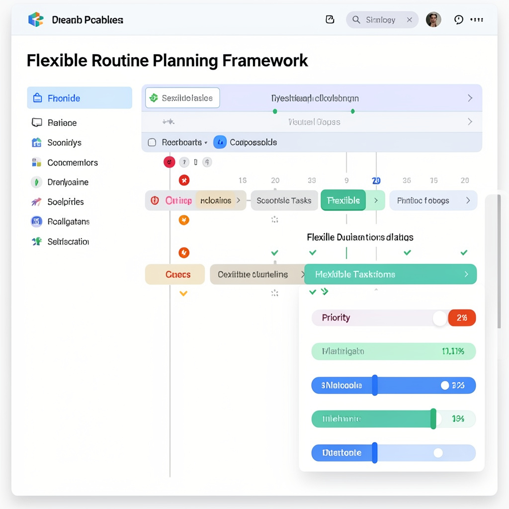 Flexible routine planning framework